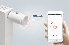 DANFOSS Eco™ Bluetooth, intelligens radiátor termosztatikus fej, fehér