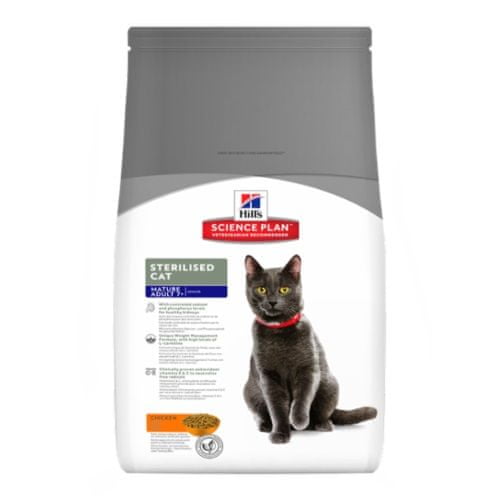 Hill's Feline Mature Adult 7+ Sterilised Cat Macskaeledel, 3,5 kg