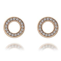 Hot Diamonds Ezüst fülbevaló Hot Diamonds Emozioni Saturno Rose Gold DE409