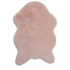 KONDELA Műszőrme Nyúl típus 5 60x90 cm - rózsaszín