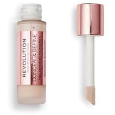 Makeup Revolution Fedő smink applikátorral Conceal & Define (Makeup Conceal and Define) 23 ml (árnyalat F3)