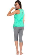 Gwinner Női sportos nadrág Capri melange, melanzs, XL