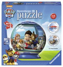 Ravensburger 3D Puzzle 121861 Mancs őrjárat puzzleball 72 darabos