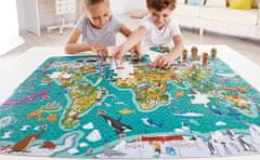 Hape Gyerek puzzle - A Föld térképe 2az1ben
