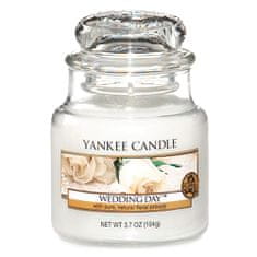 Yankee Candle gyertya üvegedénybe, Esküvő napján, 104 g