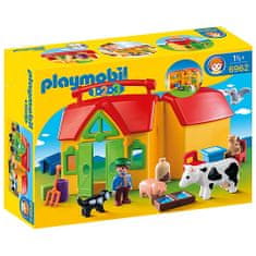 Playmobil Az első hordozható farmom, 1.2.3, 17 db