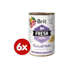 Brit Fresh Veal with Millet 6 x 400 g