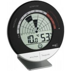 TFA 30.5032 SCHIMMEL RADAR digitális hőmérő nedvességmérővel, fekete-ezüst