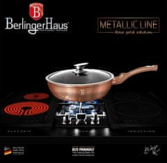 Berlingerhaus Mély serpenyő fedővel 24 cm Rosegold Metallic Line BH-1517