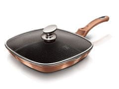 Berlingerhaus Grillserpenyő márvány felülettel és fedővel 28 cm Rosegold Metallic Line BH-1610