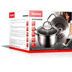 Bergner Rozsdamentes acél párolóedény Gourmet BG-6521