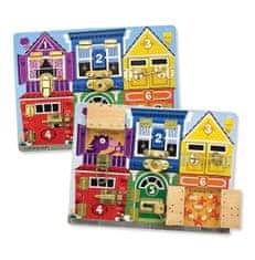 Melissa & Doug Fa tábla zárakkal