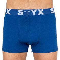 Styx 3PACK Nagyméretű kék férfi boxeralsó sport gumi (3R96879) - méret 5XL