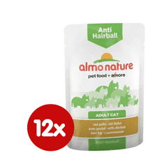 Almo Nature Functional WET Anti-Hairball - csirke 12 x 70 g