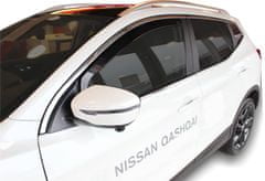 Team Heko Légterelők / Terelők / Ablakfúvók számára Nissan Qashqai J11 5D 2014-2021 4db Első+Hátsó