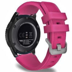 BStrap Silicone Sport szíj Samsung Gear S3, dark pink