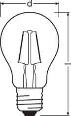 Osram 1906LEDCLA22 2,5W/824 230V FILG E27 10x1OSRAM