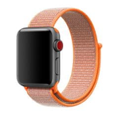 BStrap Nylon szíj Apple Watch 42/44/45mm, Orange