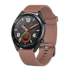 BStrap Silicone Bredon szíj Huawei Watch GT/GT2 46mm, brown