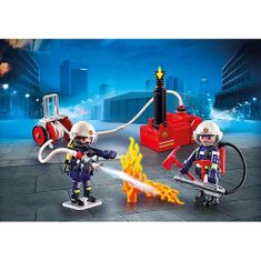 Playmobil Tűzoltók vízszivattyúval, Tűzoltók, 40 darab