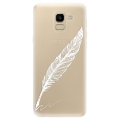 iSaprio Writing By Feather - white szilikon tok Samsung Galaxy J6