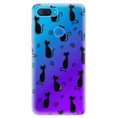 iSaprio Cat pattern 05 - black szilikon tok Xiaomi Mi 8 Lite