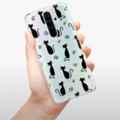 iSaprio Cat pattern 05 - black szilikon tok Xiaomi Redmi Note 8 Pro