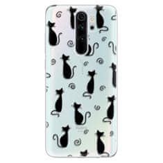 iSaprio Cat pattern 05 - black szilikon tok Xiaomi Redmi Note 8 Pro