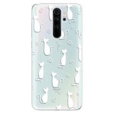 iSaprio Cat pattern 05 - white szilikon tok Xiaomi Redmi Note 8 Pro