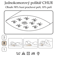 Ch. Fischbacher CHUR párna 60 x 90 cm libabőrből sima selyemben