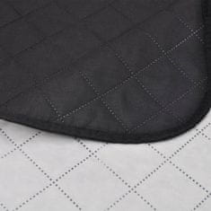 Greatstore 130886 Double-sided Quilted Bedspread Black/White 170 x 210 cm