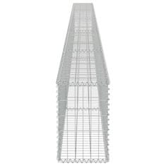 shumee horganyzott acél gabion fal fedéllel 600 x 30 x 50 cm