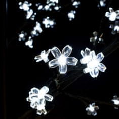 shumee cseresznyevirágos karácsonyfa 120 db hideg fehér LED-del 150 cm