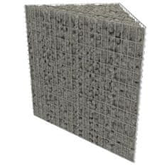 Greatstore horganyzott acél gabion magaságyás 75 x 75 x 50 cm