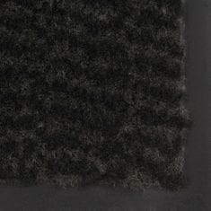 Vidaxl 2 db fekete négyszögletes bolyhos szennyfogó szőnyeg 80x120 cm 3051610