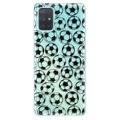 iSaprio Football pattern - black szilikon tok Samsung Galaxy A71