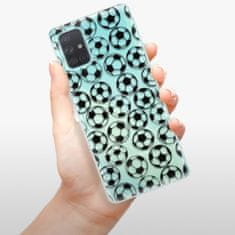 iSaprio Football pattern - black szilikon tok Samsung Galaxy A71