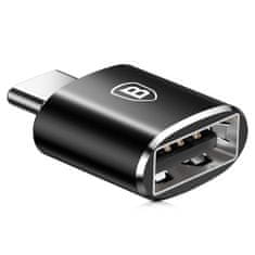 BASEUS adaptér USB / USB Type-C OTG, fekete