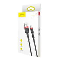 BASEUS Cafule kábel USB / Lightning QC3.0 2m, fekete/piros