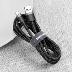 BASEUS Cafule kábel USB / USB-C Quick Charge 3.0 2m, fekete/szürke