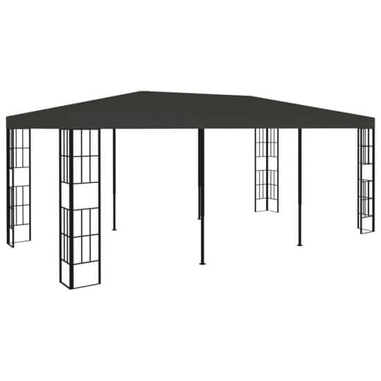 shumee antracitszürke pavilon 3 x 6 m