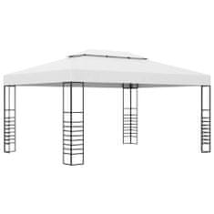 Greatstore fehér pavilon LED fényfüzérrel 4 x 3 x 2,7 m