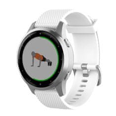 BStrap Silicone Land szíj Garmin Vivoactive 4, white