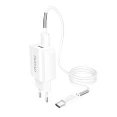DUDAO A2EU Home Travel töltő 2x USB 2.4A + micro USB kábel, fehér