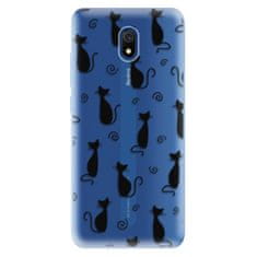 iSaprio Cat pattern 05 - black szilikon tok Xiaomi Redmi 8A