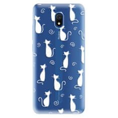 iSaprio Cat pattern 05 - white szilikon tok Xiaomi Redmi 8A