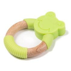 Bo Jungle B-TEETHER ANIMAL WOOD Zöld béka fogócska