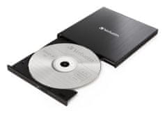 Verbatim Külső CD/DVD slimline író USB-C, fekete (43886) + Nero