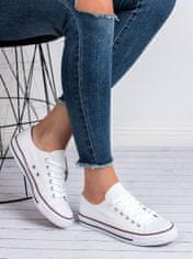 Amiatex Női tornacipő 36017 + Nőin zokni Gatta Calzino Strech, fehér, 38
