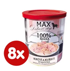 FALCO MAX deluxe pulyka- és csirkeizom, 8x800 g